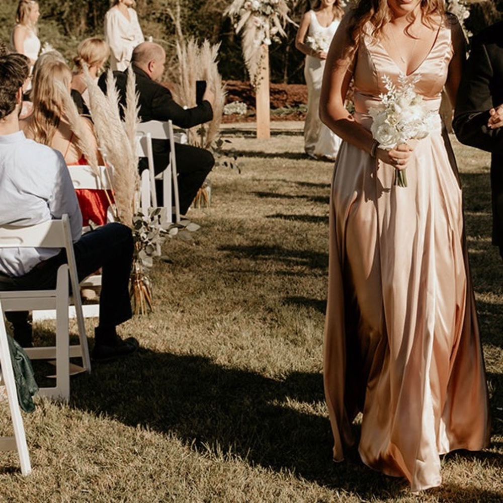Pinkish champagne dress